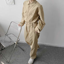 Load image into Gallery viewer, Japanese Retro Big Pocket Jumpsuit
