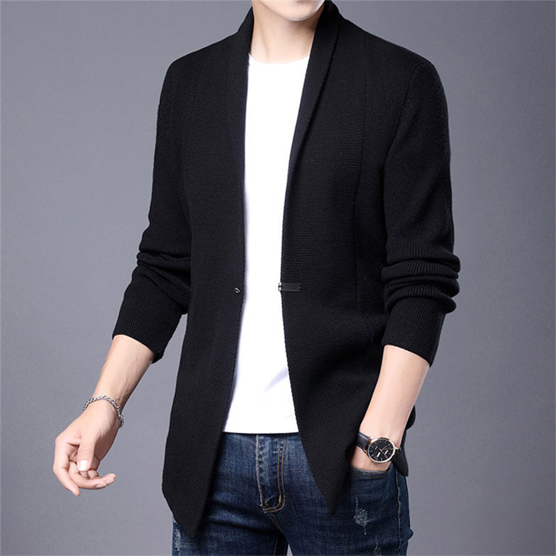 Solid Color Thin Knit Cardigan