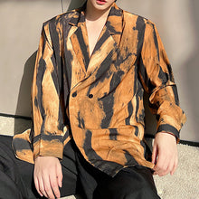 Load image into Gallery viewer, Ink Tie-Dye Suit Collar Shirt
