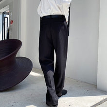 Load image into Gallery viewer, Draped Straight Casual Wide Leg Trousers
