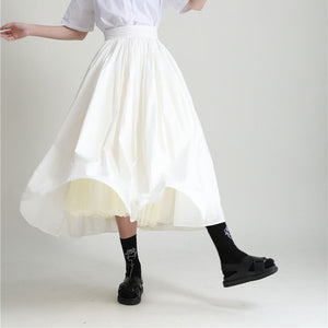 Puffy Multi-layered A-line Skirt