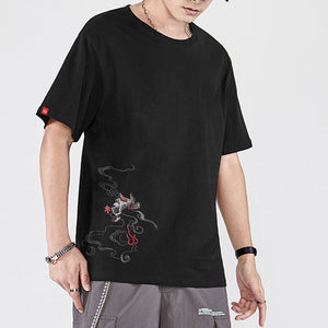 Phoenix Embroidered Short Sleeve T-Shirt