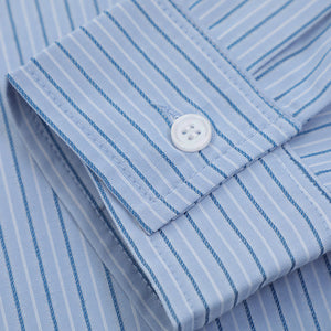 Japanese Retro Pocket Striped Shirt