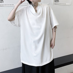 Summer Pile Collar Pullover T-shirt