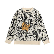 Load image into Gallery viewer, Tiger Knit Pullover Sweater
