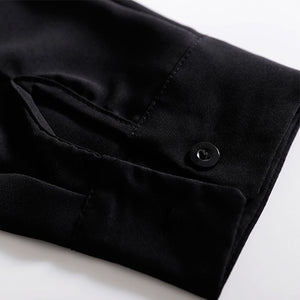 Two Pocket Loose Black Shirt