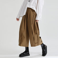 Load image into Gallery viewer, Solid Color High Waist Cropped Wide Leg Pants
