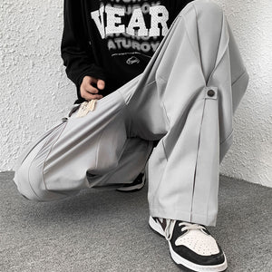 Drawstring Elastic Waist Wide Leg Lounge Pants