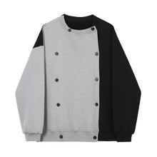 Load image into Gallery viewer, Crew Neck Colorblock Cardigan Sweatershirt
