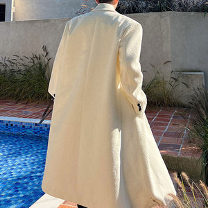 Mid Length Over The Knee Loose  Coat