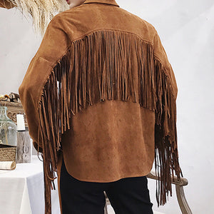 Fringed Long-sleeve Shirt