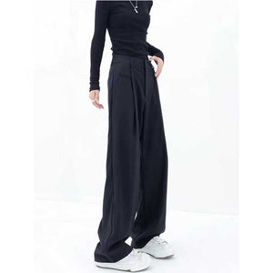 High Waist Drape Wide Leg Pants