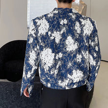 Load image into Gallery viewer, Vintage Print Zip Lapel Jacket
