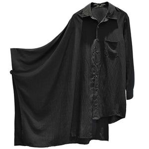 Loose Dark Asymmetric Shirt