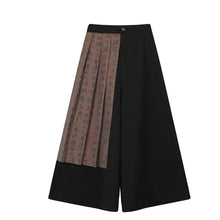 Load image into Gallery viewer, Retro Print Patchwork Wide Leg Pants
