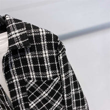 Load image into Gallery viewer, Plaid Weave Shirt Jacket
