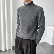 Load image into Gallery viewer, Turnable Turtleneck Slim Fit Knit Sweater
