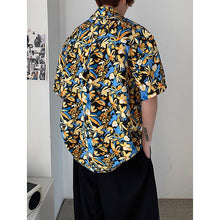 Load image into Gallery viewer, Hawaiian Vacation Floral Print Short Sleeve Shirt
